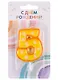 Свеча для торта цифра 5 (6 см) (цветная) (HF7330-E) - фото 1