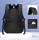 Рюкзак черный "Sun Eight" 47*32*14см, 2 отделение, 5 карманов, с брелоком - фото 3