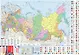 Карта мира / Карта России (в новых границах) с флагами и гербами - фото 1