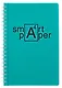Тетрадь А4 80л кл. "Smart. Зеленый" гребень, цветн.пластик с печатью, перфорация, вырубка под кольца, инд.уп. - фото 1