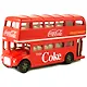 464001 Машинка литая коллекционная Motor City Classics - Die-сast модель по лицензии Coca-Cola London Double Decker Bus, масштаб 1:64 - фото 1