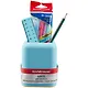 Набор настольный Forte (4ручки, карандаш, линейка), Pastel, голубой с желтой вставкой - фото 2