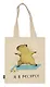Сумка-шоппер Капибара Я в ресурсе (бежевая) (текстиль) (40х32) - фото 1