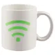 Кружкка-хамелеон белая Значок WI-FI(керамика)(330 мл) - фото 1