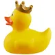 Игрушка для ванной, уточка резиновая FUNNY DUCKS "Уточка в короне желтая" (1925) - фото 3