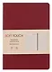 Ежедневник недат. А6+ 136л "SOFT TOUCH" ягодный, интегр.переплет, иск.кожа, тонир.блок, скругл.углы, запечат.торец, ляссе, инд.уп - фото 1