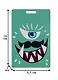 Чехол для карточек Монстр зеленый с усами (ДК2017-106) - фото 2