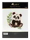 Набор для вышивания крестом "Панда" 9х10 см - фото 1