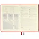 Ежедневник недат. А5 120л "Сариф" красный, иск.кожа, тв.переплет, обл.поролон, блинт.тиснение, офсет, ляссе - фото 5