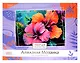 Алмазная мозаика на подрамнике 40*50 см (полная выкладка) "Два цветка" - фото 1