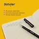 Ручка гелевая черная "Monochrome" 0,5 мм, Schiller - фото 4