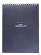 Блокнот А5 50 листов в клетку "Block", черный, спираль - фото 1