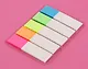 Закладки самоклеящиеся 5 цветов*25 листов, с цветным краем - фото 2