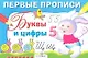 Первые прописи. Буквы и цифры - фото 1