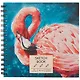 Скетчбук 195*195 80л "Фламинго" белый офсет, 100г/м2, тв.обложка, евроспираль - фото 1