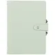 Ежедневник недат. А5 96л "Clear" мятный, иск.кожа, мягк.переплет, на резинке, ляссе - фото 1