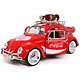Машинка литая коллекционная Motor City Classics - Die-сast модель по лицензии Coca-Cola 1966 Volkswagen Beetle (Top Rack), масштаб 1:24 - фото 5
