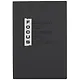 Ежедневник недат. А5 160л "Софт тач" черный, кожзам, мягкий переплет, тисн.фольгой, тонир.блок, ляссе - фото 1