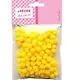 Набор помпонов для творчества "deVENTE" 8 мм, 120 шт, цвет желтый, в пластиковом пакете с блистерным подвесом - фото 1