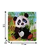 Развивающая рамка Панда, дерево, 15х15 см WZP-212 - фото 2