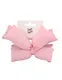 Заколка-крабик дутая Бантик (розовая) (текстиль) (13см) (12-2025093-15) (Lafilaf) - фото 1