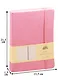 Книга для записей А5 96л лин. "JOY BOOK. Розовый кварц" 7БЦ, иск.кожа, тонир.форзац, тонир.блок 70гр/м2, скругл.углы - фото 3