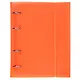Тетрадь 120 листов, клетка, "Line neon" оранжевая, на кольцах, на резинке - фото 1