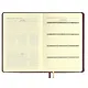 Ежедневник недат. А5 160л "Граниссо" бордовый, кожзам, тв.переплет, застежка-резинка, карман, тонир.блок, ляссе - фото 4
