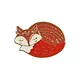 Значок Pin Joy Лисичка клубочком (металл) (12-08599-014) - фото 2
