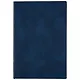 Ежедневник недат. А5 120л "Флоттер" синий, кожзам, мягкий переплет, офсет, ляссе - фото 1