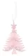 Новогоднее подвесное украшение Елочка розовая (пластик) (ПВХ бокс) (10х14) (12-09229-2-N17) - фото 1
