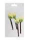 Листочки на веточке, 4шт, желто-зеленые - фото 1