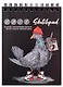 Скетчбук А6 30л "Голубь" черн.внутр.блок, 120г/м2, гребень - фото 1
