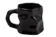 Кружка с мятыми гранями (черная) (керамика) (300мл) (12-202510-BOT_164) - фото 1