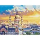 Холст с красками по номерам "Здание оперы на закате", 22 х 30 см, 14цв - фото 1