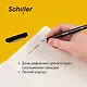 Ручка гелевая черная "Monochrome" 0,5 мм, Schiller - фото 5