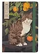 Скетчбук А5 80л "КОШКА НА ТАБУРЕТКЕ" 100г/м2, тв.обложка, выб.лак, резинка, мат.ламинация - фото 1
