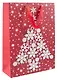 Пакет А3 32*42*11,5 "Елочка на красном" НГ, бум.мат.ламинат - фото 1