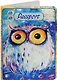 Обложка для паспорта Сова на синем фоне (ПВХ бокс) - фото 1