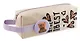 Пенал-косметичка "Пушистый мишка- Бежевый" 20*7,5*5см, на молнии мягкий - фото 1