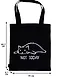 Сумка-шоппер Not today (кот) черная, текстиль 40см.*32см. - фото 2