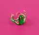 Колечко «Лягушечка», зеленая, металл, Lafilaf - фото 4