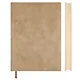 Ежедневник недат. А5+ 160л "Фланстер" бежевый, мягк.переплёт, иск.кожа, ляссе, подар.карт.коробка с ПВХ-крышкой - фото 2