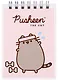 Блокнот А7 40л "Pusheen" евроспираль,выб.УФ-лак, ассорти - фото 1