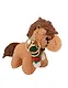 Брелок Символ года Лошадка с красно-зеленым шарфом (текстиль) (9 см) - фото 1