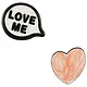 Набор значков Love Me (акрил) - фото 2