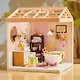 8009 Конструктор интерьерный для детского творчества – сборный домик Fairy Care «Ванная комната», количество деталей - 101 (материалы: пластик, металл, картон), со световыми эффектами (подсветка интер - фото 3