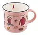 Кружка фарфор матовая 180мл СПб. Словарь, розовая - фото 1