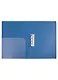 Папка с бок.прижимом А4, пластик 0,55мм, вкладыш, карман, синяя - фото 2