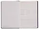 Ежедневник полудат. А5 192л "Тиволи делавэ" синий, кожзам, тв. переплет, обстрочка, офсет, закругл.углы, справ.мат-лы, 2 ляссе, инд.уп - фото 3